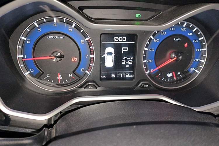 Used Geely Auto Vision X3 2017 1.5L Automatic Luxury Model Odometer Close Up