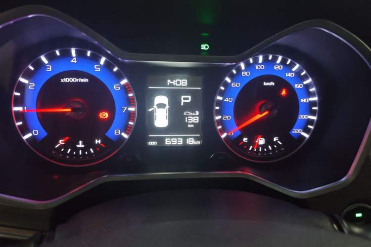 Used Geely Auto Vision X3 2017 1.5L Automatic Luxury Model Odometer Close Up