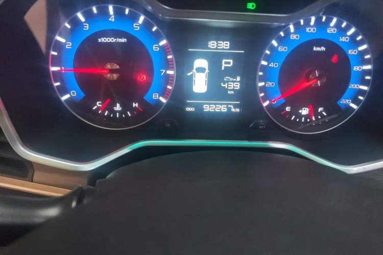 Used Geely Auto Vision X3 2017 1.5L Automatic Elite Model Odometer Close Up