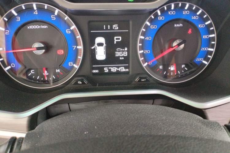 Used Geely Auto Vision X3 2017 1.5L Automatic Elite Model Odometer Close Up