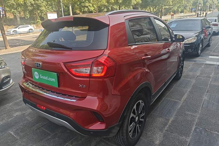 Used Geely Auto Vision X3 2017 1.5L Automatic Luxury Model Rear Right 45 Deg