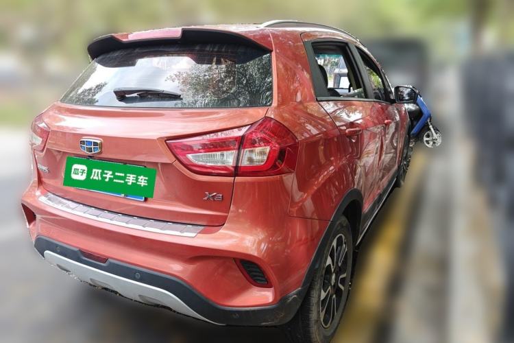 Used Geely Auto Vision X3 2017 1.5L Manual Elite Model Rear Right 45 Deg