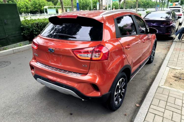 Used Geely Auto Vision X3 2017 1.5L Manual Luxury Model Rear Right 45 Deg