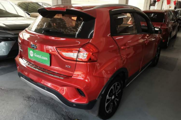 Used Geely Auto Vision X3 2017 1.5L Automatic Elite Model Rear Right 45 Deg