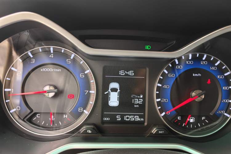 Used Geely Auto Vision X3 2017 1.5L Manual Elite Model Odometer Close Up