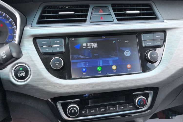 Used Geely Auto Vision X3 2017 1.5L Automatic Elite Model Audio And AC Panel