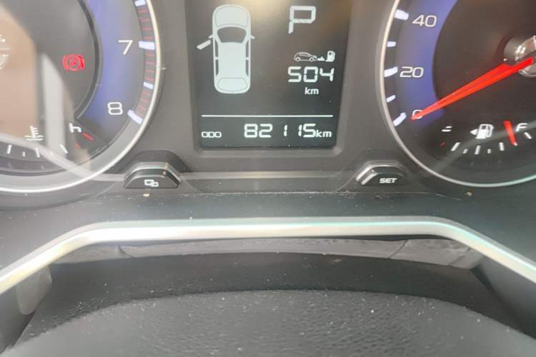 Used Geely Auto Vision X3 2017 1.5L Automatic Luxury Model Odometer Close Up