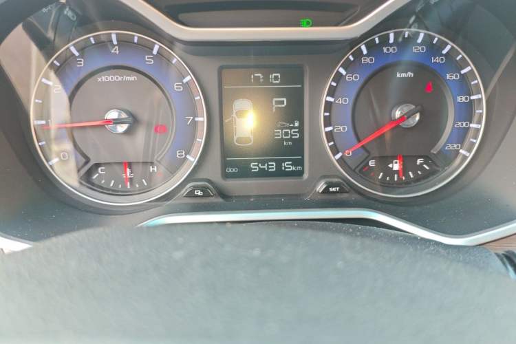 Used Geely Auto Vision X3 2017 1.5L Automatic Luxury Model Odometer Close Up