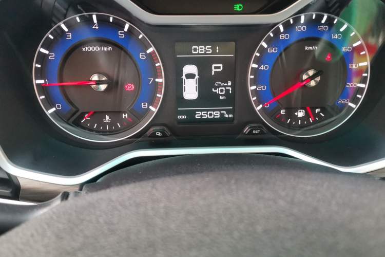 Used Geely Auto Vision X3 2017 1.5L Automatic Luxury Model Odometer Close Up