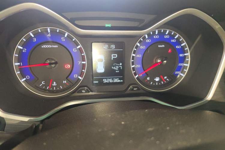Used Geely Auto Vision X3 2017 1.5L Automatic Elite Model Odometer Close Up