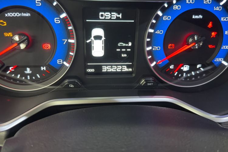 Used Geely Auto Vision X3 2017 1.5L Manual Luxury Model Odometer Close Up