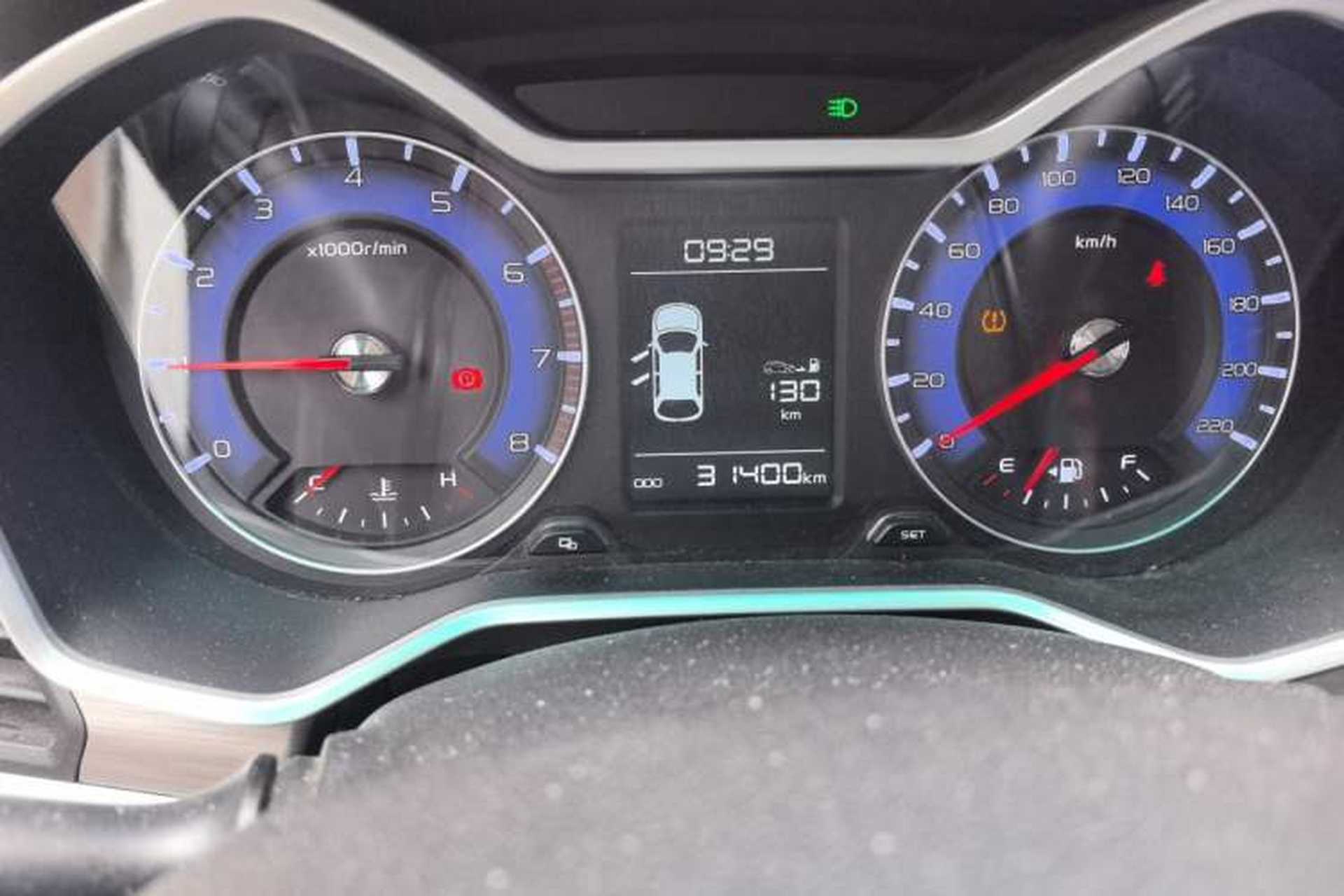Used Geely Auto Vision X3 2017 1.5L Manual Elite Model Odometer Close Up