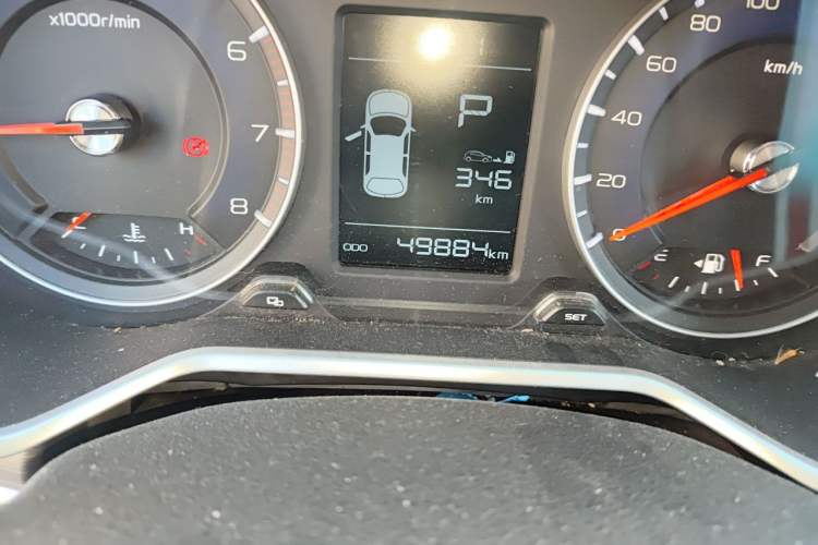 Used Geely Auto Vision X3 2017 1.5L Automatic Elite Model Odometer Close Up