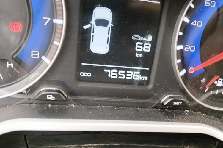 Used Geely Auto Vision X3 2017 1.5L Manual Elite Model Odometer Close Up