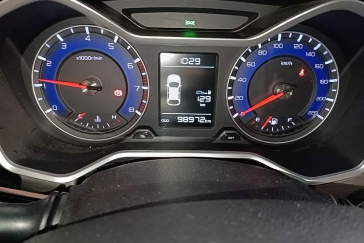 Used Geely Auto Vision X3 2017 1.5L Manual Luxury Model Odometer Close Up