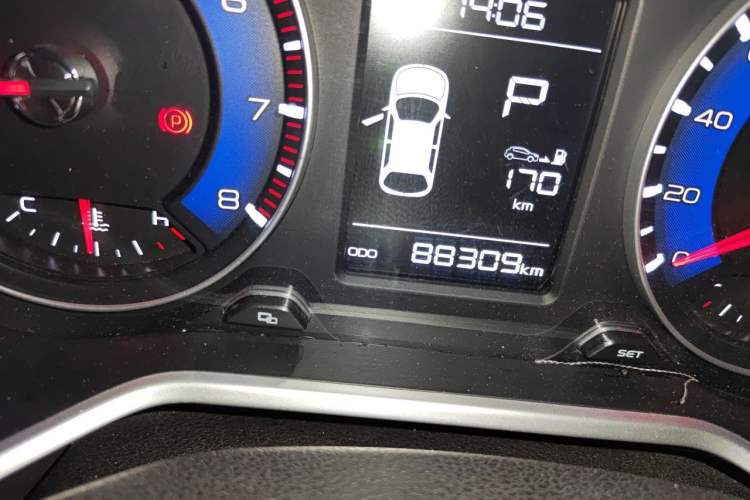 Used Geely Auto Vision X3 2017 1.5L Automatic Elite Model Odometer Close Up