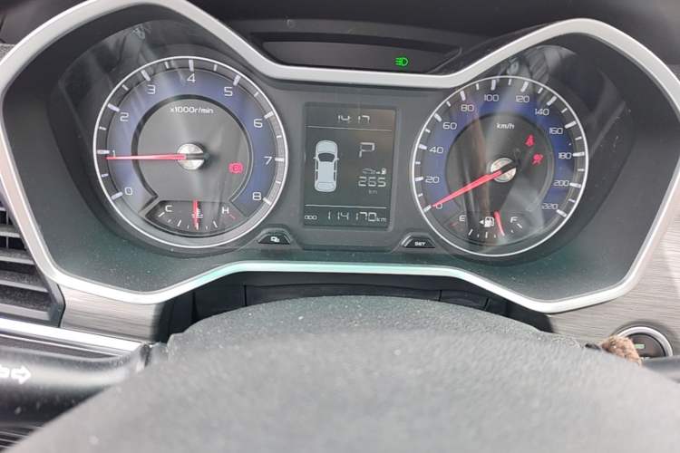 Used Geely Auto Vision X3 2017 1.5L Automatic Luxury Model Odometer Close Up