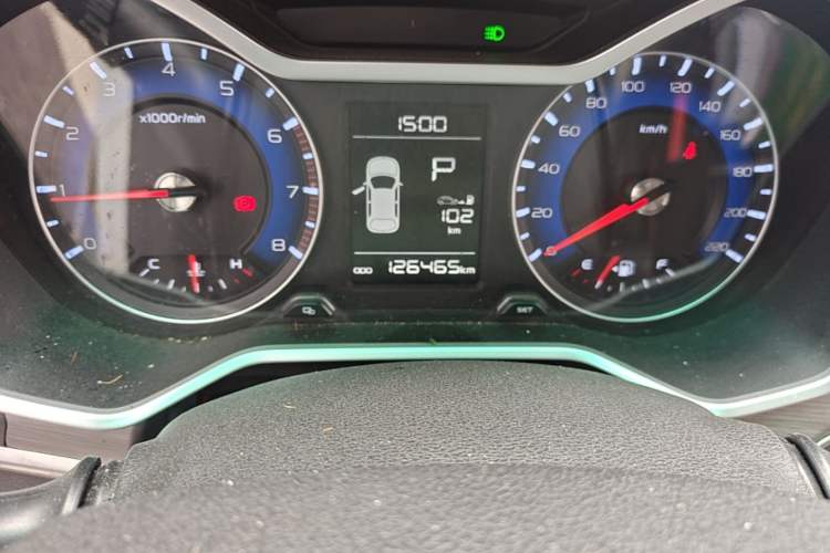 Used Geely Auto Vision X3 2017 1.5L Automatic Elite Model Odometer Close Up