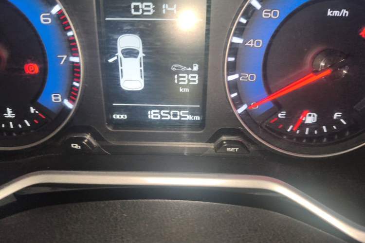 Used Geely Auto Vision X3 2017 1.5L Manual Luxury Model Odometer Close Up