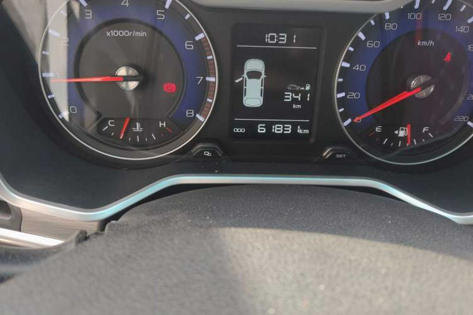 Used Geely Auto Vision X3 2017 1.5L Manual Elite Model Odometer Close Up