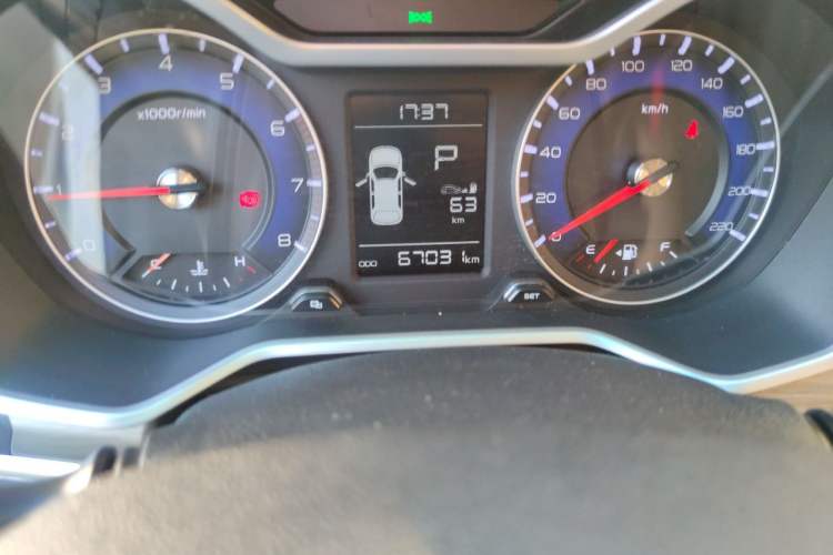 Used Geely Auto Vision X3 2017 1.5L Automatic Luxury Model Odometer Close Up