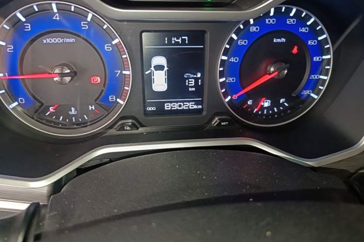 Used Geely Auto Vision X3 2017 1.5L Manual Luxury Model Odometer Close Up