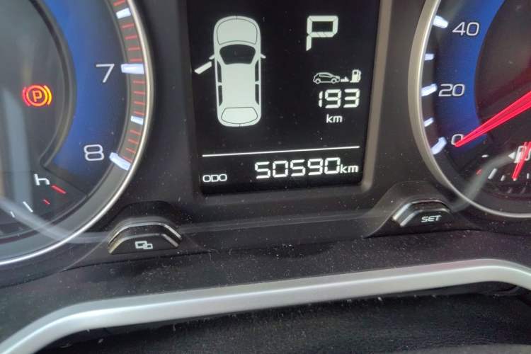 Used Geely Auto Vision X3 2017 1.5L Automatic Elite Model Odometer Close Up