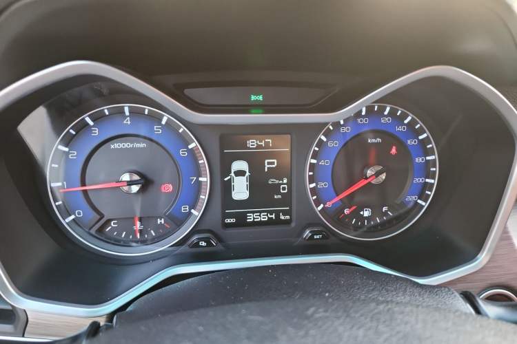 Used Geely Auto Vision X3 2017 1.5L Automatic Elite Model Odometer Close Up
