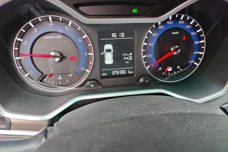 Used Geely Auto Vision X3 2017 1.5L Manual Elite Model Odometer Close Up