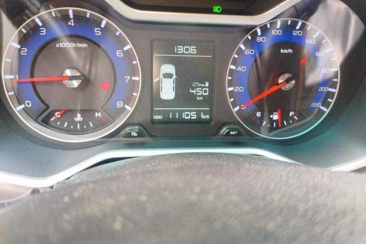 Used Geely Auto Vision X3 2017 1.5L Manual Elite Model Odometer Close Up