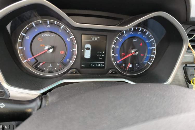 Used Geely Auto Vision X3 2017 1.5L Manual Luxury Model Odometer Close Up