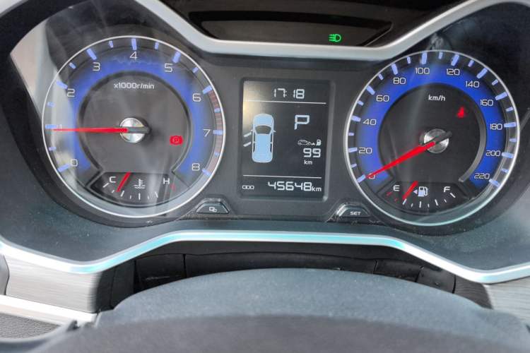 Used Geely Auto Vision X3 2017 1.5L Automatic Elite Model Odometer Close Up