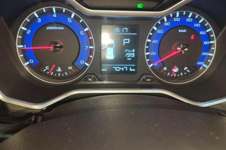 Used Geely Auto Vision X3 2017 1.5L Automatic Elite Model Odometer Close Up