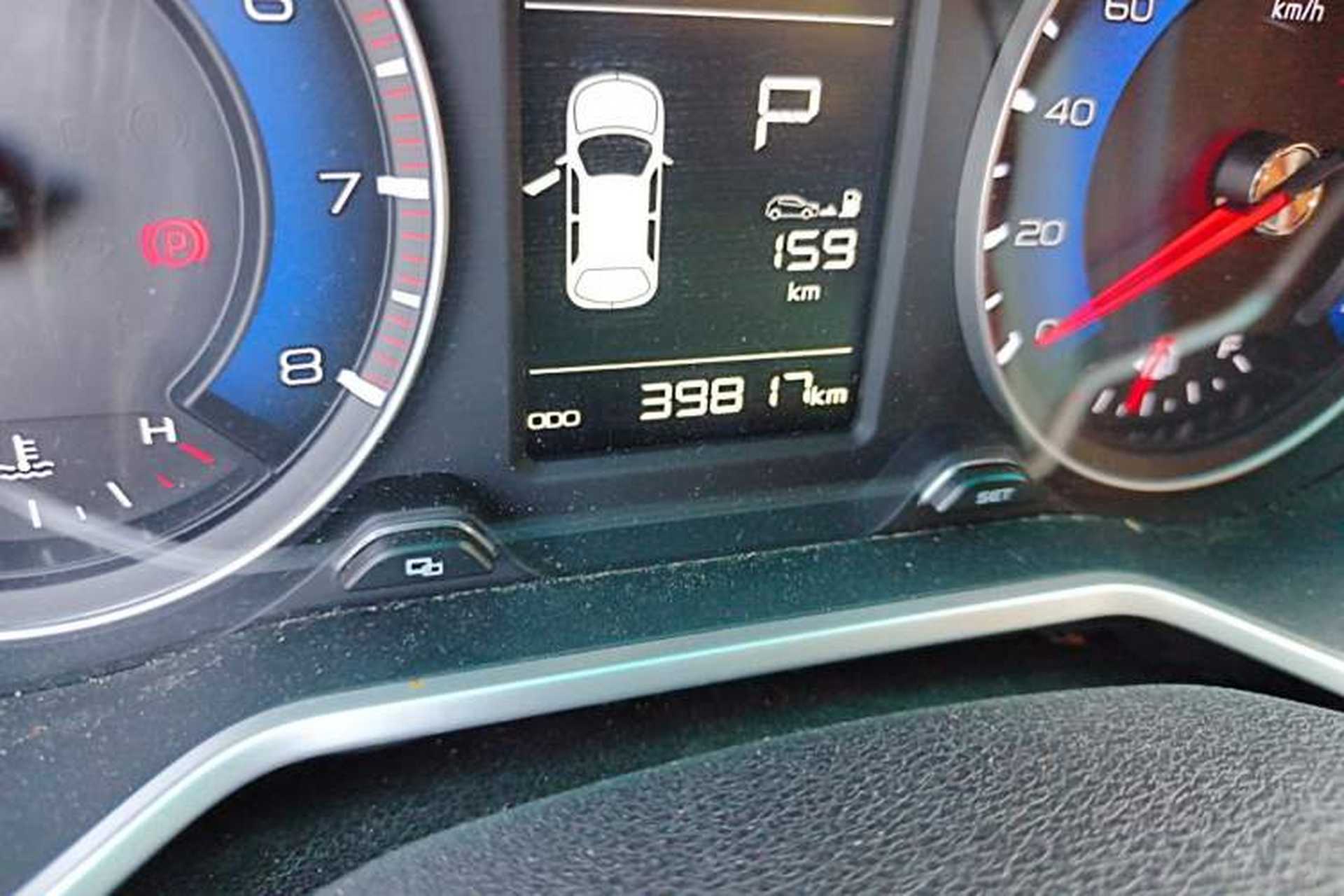 Used Geely Auto Vision X3 2017 1.5L Automatic Elite Model Odometer Close Up