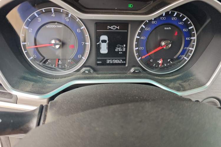 Used Geely Auto Vision X3 2017 1.5L Manual Luxury Model Odometer Close Up
