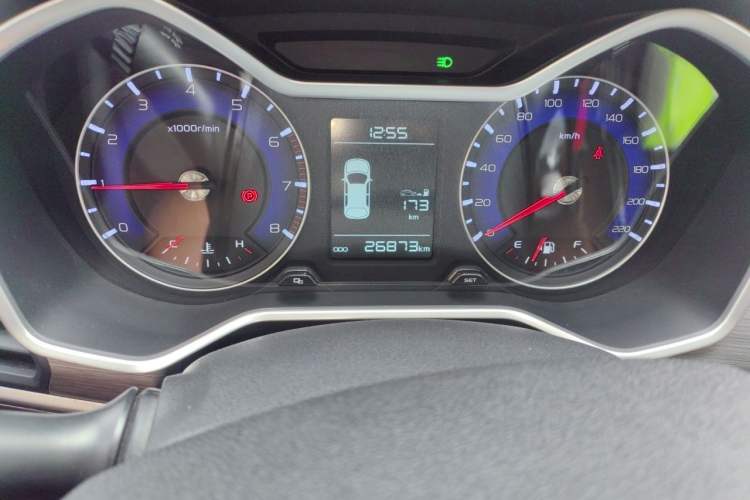 Used Geely Auto Vision X3 2017 1.5L Manual Elite Model Odometer Close Up