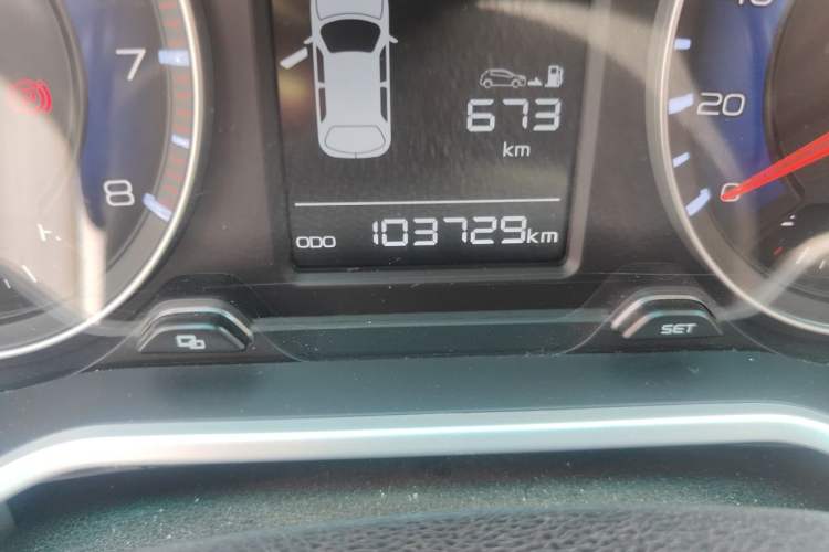 Used Geely Auto Vision X3 2017 1.5L Manual Elite Model Odometer Close Up