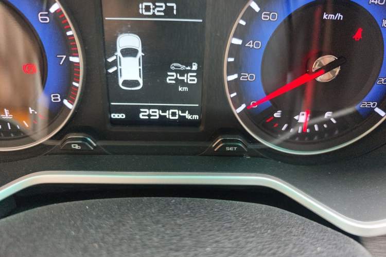 Used Geely Auto Vision X3 2017 1.5L Manual Elite Model Odometer Close Up