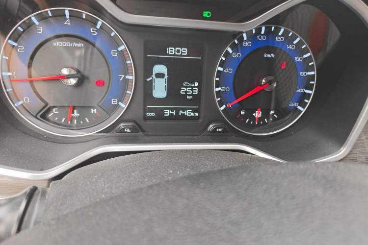 Used Geely Auto Vision X3 2017 1.5L Manual Elite Model Odometer Close Up