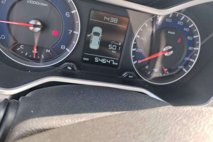 Used Geely Auto Vision X3 2017 1.5L Manual Elite Model Odometer Close Up