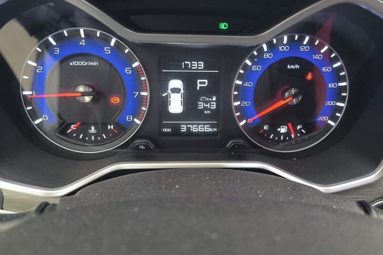 Used Geely Auto Vision X3 2017 1.5L Automatic Luxury Model Odometer Close Up