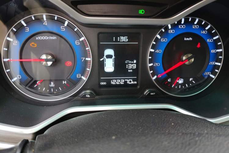 Used Geely Auto Vision X3 2017 1.5L Manual Elite Model Odometer Close Up