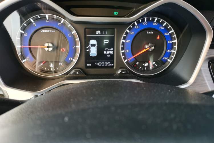 Used Geely Auto Vision X3 2017 1.5L Automatic Elite Model Odometer Close Up