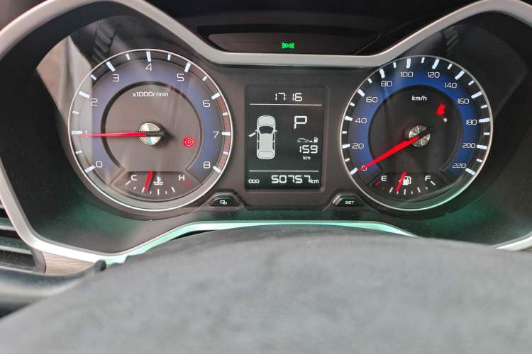 Used Geely Auto Vision X3 2017 1.5L Automatic Elite Model Odometer Close Up