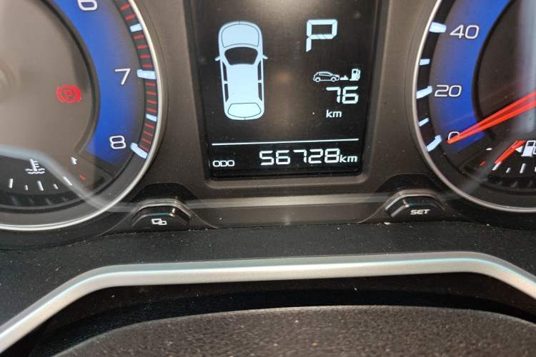 Used Geely Auto Vision X3 2017 1.5L Automatic Elite Model Odometer Close Up