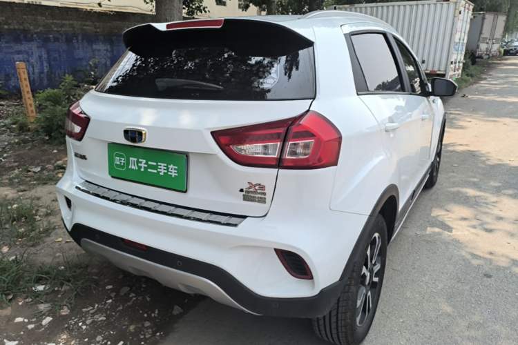 Used Geely Auto Vision X3 2017 1.5L Automatic Luxury Model Rear Right 45 Deg