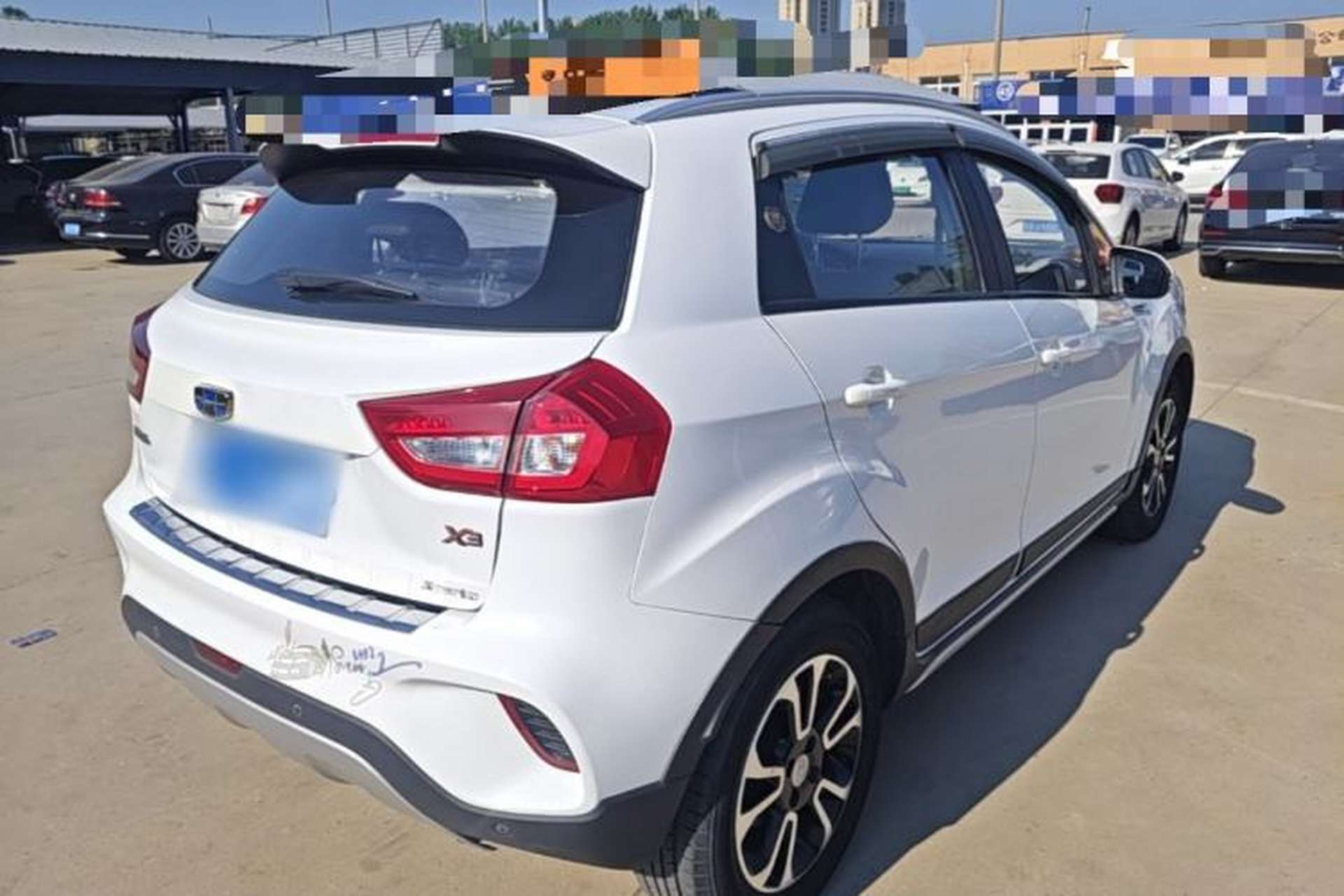 Used Geely Auto Vision X3 2017 1.5L Automatic Luxury Model Rear Right 45 Deg
