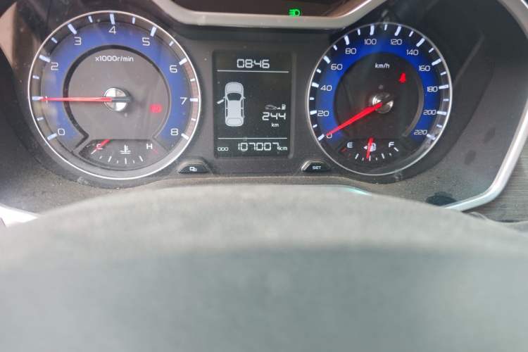 Used Geely Auto Vision X3 2017 1.5L Manual Luxury Model Odometer Close Up