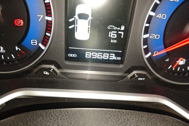 Used Geely Auto Vision X3 2017 1.5L Manual Luxury Model Odometer Close Up