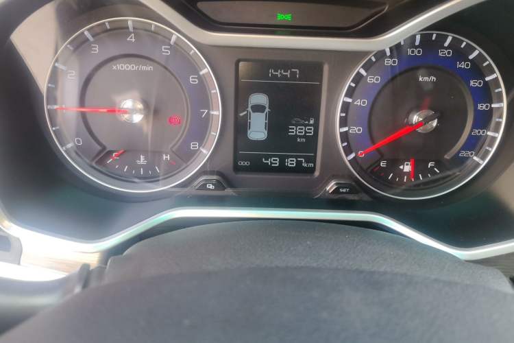 Used Geely Auto Vision X3 2017 1.5L Manual Elite Model Odometer Close Up